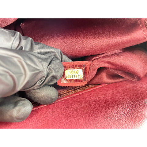 CHANEL Matrasse Shoulder Bag lambskin wine-red WS33023