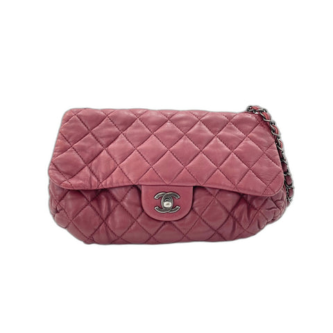 CHANEL Matrasse Shoulder Bag lambskin wine-red WS33023