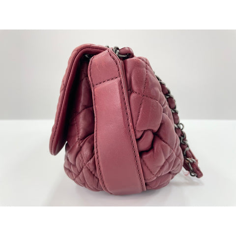 CHANEL Matrasse Shoulder Bag lambskin wine-red WS33023