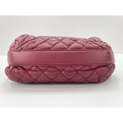 CHANEL Matrasse Shoulder Bag lambskin wine-red WS33023