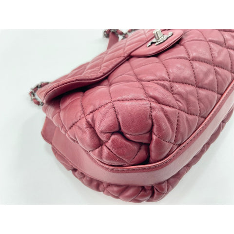CHANEL Matrasse Shoulder Bag lambskin wine-red WS33023