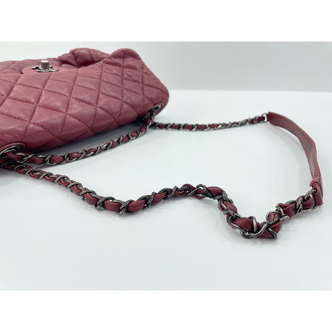 CHANEL Matrasse Shoulder Bag lambskin wine-red WS33023
