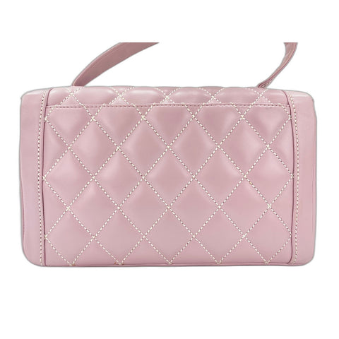 CHANEL Matrasse Handbag lambskin pink WS33024