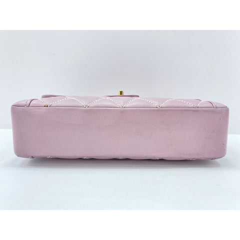 CHANEL Matrasse Handbag lambskin pink WS33024