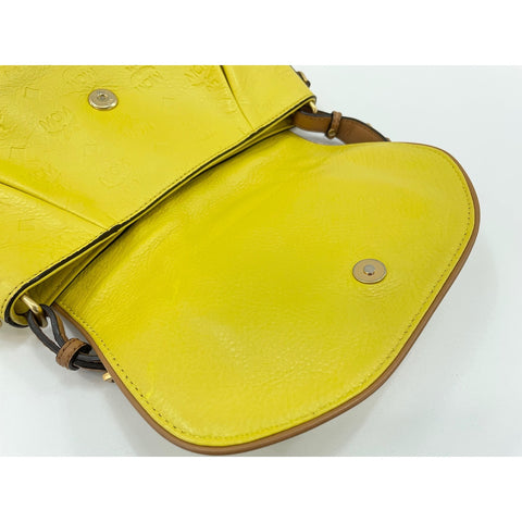 MCM Shoulder Bag leather yellow WS33028
