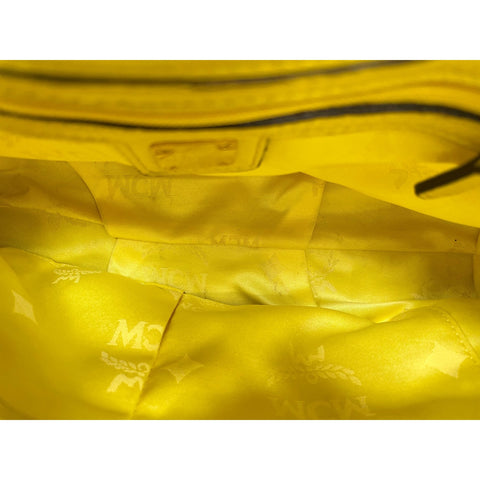 MCM Shoulder Bag leather yellow WS33028