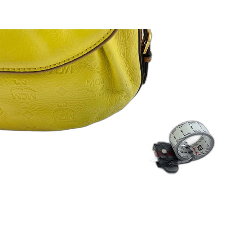 MCM Shoulder Bag leather yellow WS33028