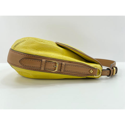 MCM Shoulder Bag leather yellow WS33028