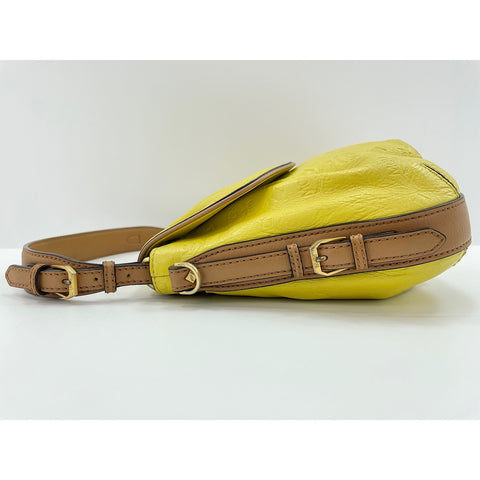 MCM Shoulder Bag leather yellow WS33028