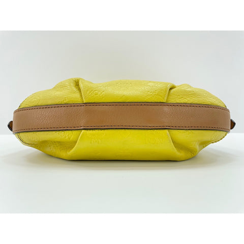 MCM Shoulder Bag leather yellow WS33028