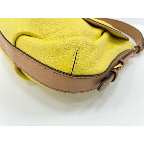 MCM Shoulder Bag leather yellow WS33028