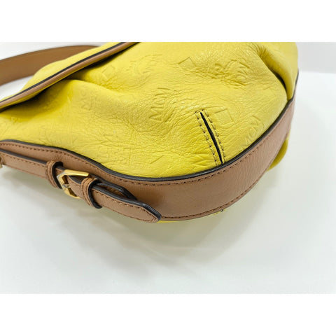 MCM Shoulder Bag leather yellow WS33028