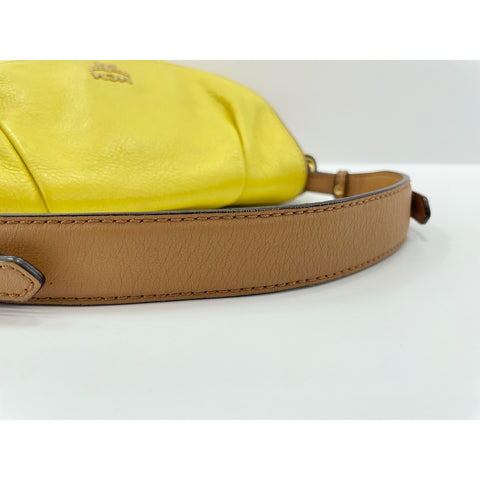MCM Shoulder Bag leather yellow WS33028