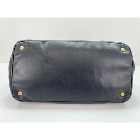 PRADA Tote Bag leather black WS33029