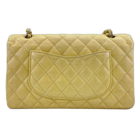 CHANEL Matelasse double flap Shoulder Bag yellow WS33032