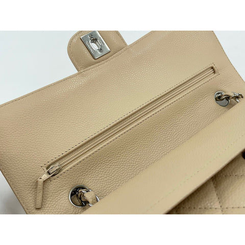 CHANEL Matelasse double flap Shoulder Bag beige WS33033