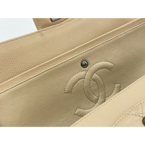 CHANEL Matelasse double flap Shoulder Bag beige WS33033