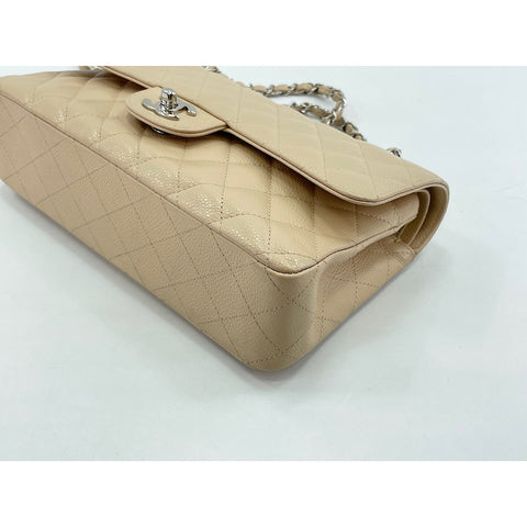 CHANEL Matelasse double flap Shoulder Bag beige WS33033