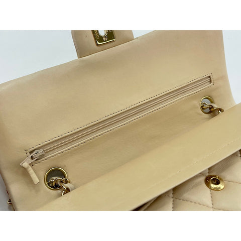 CHANEL Matrasse Shoulder Bag lambskin beige WS33034
