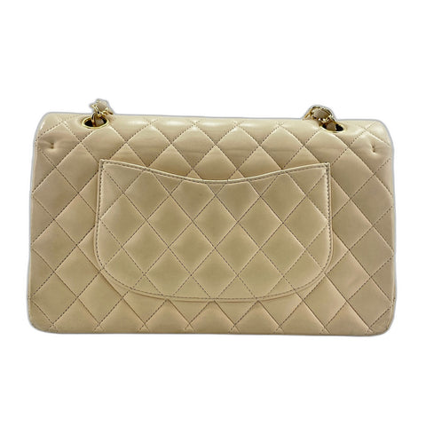 CHANEL Matrasse Shoulder Bag lambskin beige WS33034