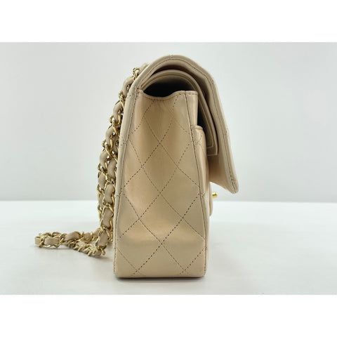 CHANEL Matrasse Shoulder Bag lambskin beige WS33034