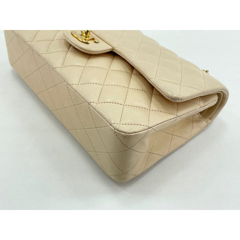CHANEL Matrasse Shoulder Bag lambskin beige WS33034