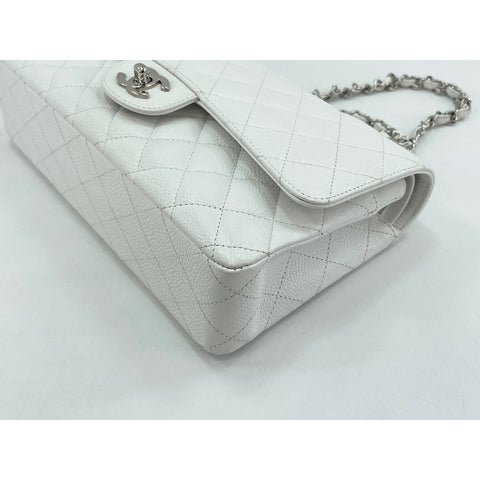 CHANEL Matelasse double flap Shoulder Bag white WS33035