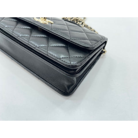 CHANEL Trendy CC Shoulder Bag lambskin black WS33042