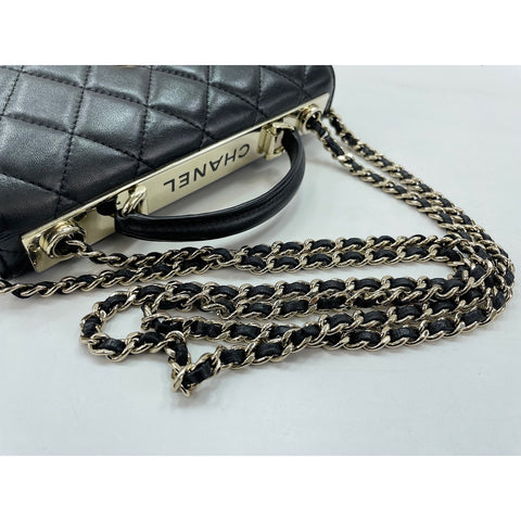 CHANEL Trendy CC Shoulder Bag lambskin black WS33042