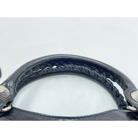 BALENCIAGA Giant City Boston bag leather black WS33043