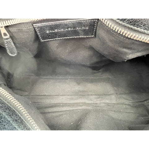 BALENCIAGA Giant City Boston bag leather black WS33043