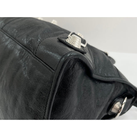 BALENCIAGA Giant City Boston bag leather black WS33043