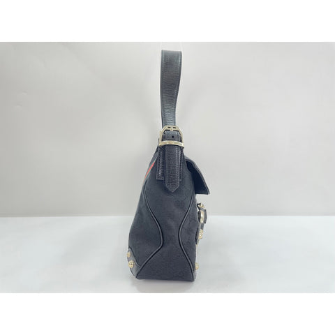 GUCCI Horsebit Handbag black WS33044