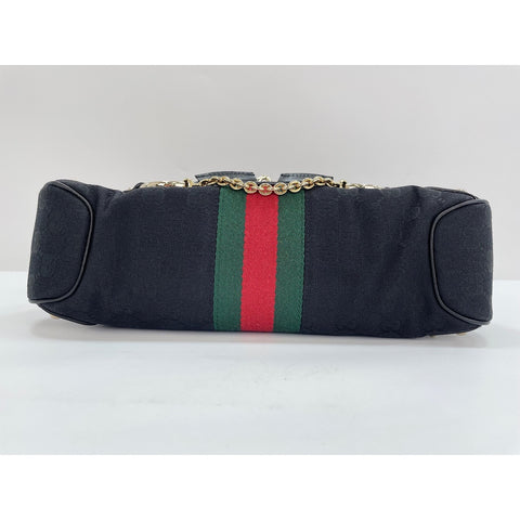 GUCCI Horsebit Handbag black WS33044