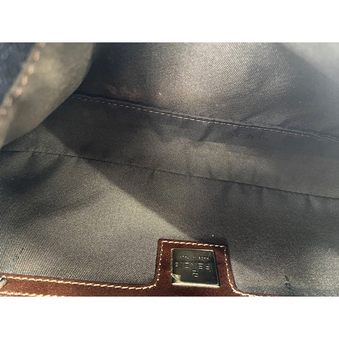 FENDI Mamma bucket Handbag denim Navy WS33048
