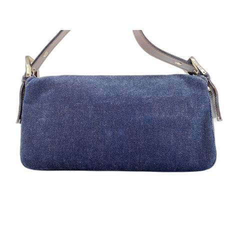 FENDI Mamma bucket Handbag denim Navy WS33048