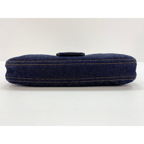 FENDI Mamma bucket Handbag denim Navy WS33048