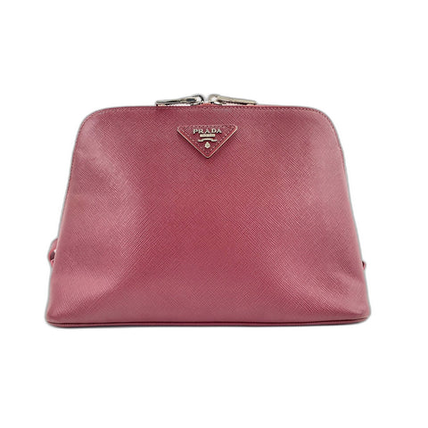 PRADA Handbag leather Red WS33049