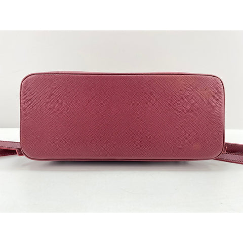 PRADA Handbag leather Red WS33049