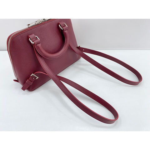 PRADA Handbag leather Red WS33049