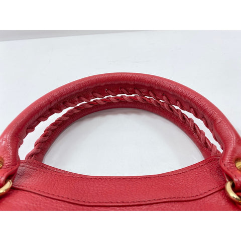 BALENCIAGA Classic Metallic Edge Shoulder Bag leather Red WS33054