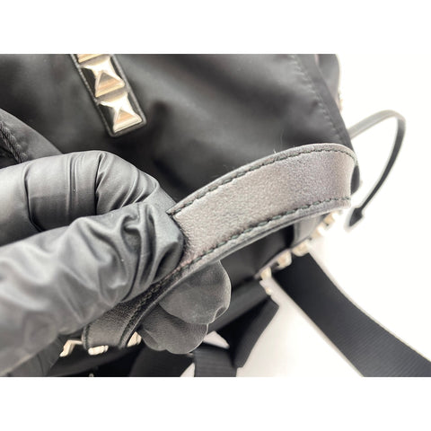 PRADA NEW VELA Backpack  Daypack Nylon black WS33058
