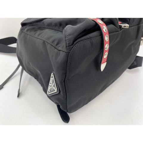 PRADA NEW VELA Backpack  Daypack Nylon black WS33058