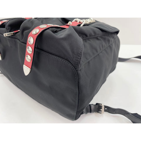 PRADA NEW VELA Backpack  Daypack Nylon black WS33058