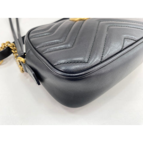 GUCCI GG Marmont Shoulder Bag leather black WS33059