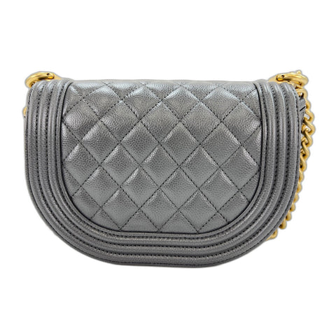 CHANEL Boy chanel Shoulder Bag gray WS33063