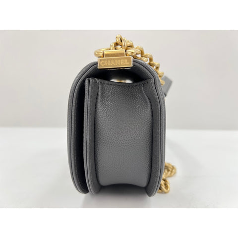 CHANEL Boy chanel Shoulder Bag gray WS33063