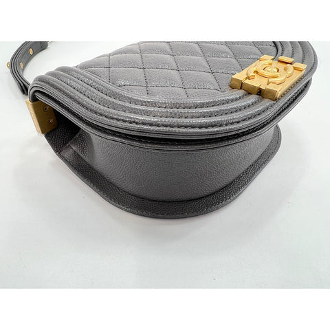 CHANEL Boy chanel Shoulder Bag gray WS33063