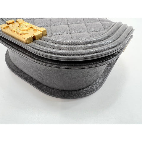 CHANEL Boy chanel Shoulder Bag gray WS33063