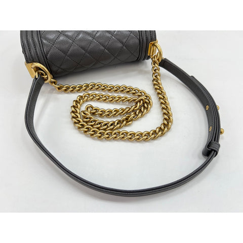 CHANEL Boy chanel Shoulder Bag gray WS33063